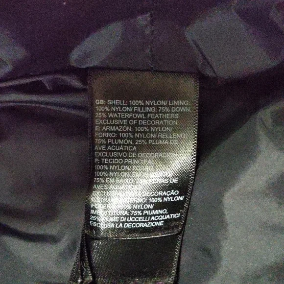 The North Face Long Black Puffer Coat Hooded Winter Parka Quilted Insulated Sm - Picture 8 of 10